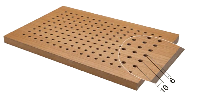 Silentical 16/16/6 Wooden Perforated Panel