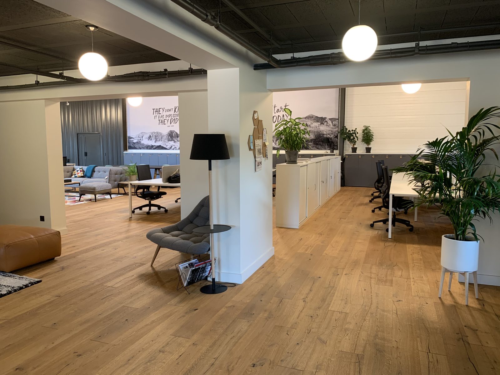 Modern open-plan office interior