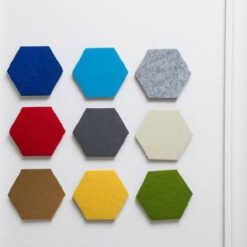 Alternative view of Silentical Hexagon Polyester Fiber Acoustic Tiles